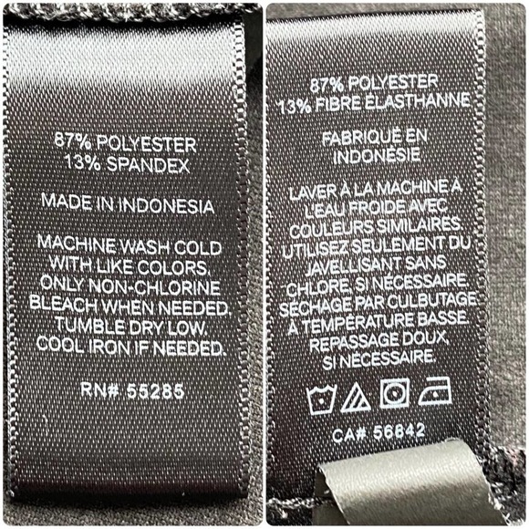 Express Womens Scalloped Mini Dress Small Black Suede-Like Cross Back Flare - Picture 9 of 9